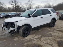 Salvage cars for sale from Copart Ellwood City, PA: 2018 Ford Explorer Police Interceptor