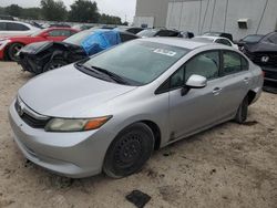 Salvage cars for sale at Apopka, FL auction: 2012 Honda Civic LX