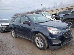 Vehiculos salvage en venta de Copart Pekin, IL: 2017 Chevrolet Equinox LS