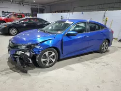 Salvage cars for sale at Candia, NH auction: 2019 Honda Civic LX