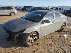 Salvage cars for sale at Houston, TX auction: 2021 Hyundai Elantra Limited