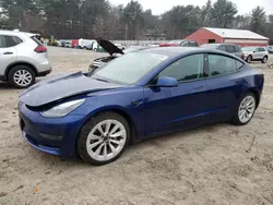 Tesla Model 3 Vehiculos salvage en venta: 2022 Tesla Model 3