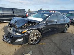 Salvage cars for sale at Woodhaven, MI auction: 2019 Chevrolet Malibu RS