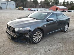 Salvage cars for sale at Mendon, MA auction: 2016 Ford Taurus Limited