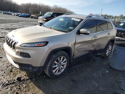 Salvage cars for sale at Windsor, NJ auction: 2015 Jeep Cherokee Limited