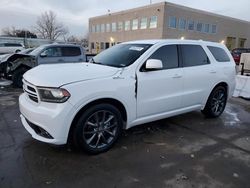 Salvage cars for sale at Littleton, CO auction: 2017 Dodge Durango GT