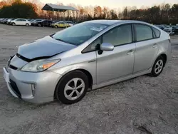 Salvage cars for sale from Copart Charles City, VA: 2012 Toyota Prius