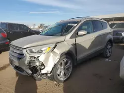 Salvage SUVs for sale at auction: 2017 Ford Escape Titanium