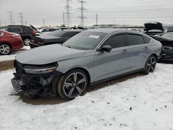 Salvage cars for sale at Elgin, IL auction: 2023 Honda Accord Hybrid Sport