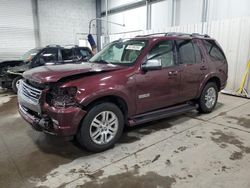 Salvage cars for sale at Ham Lake, MN auction: 2008 Ford Explorer Limited