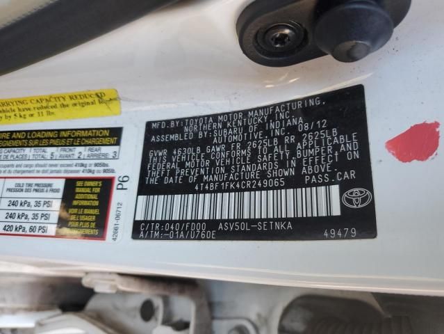 2012 Toyota Camry Base