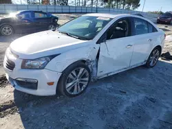 Salvage cars for sale from Copart Loganville, GA: 2015 Chevrolet Cruze LTZ