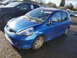 Honda salvage cars for sale: 2007 Honda FIT S