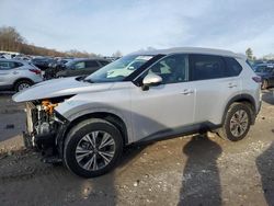 Salvage cars for sale at West Warren, MA auction: 2021 Nissan Rogue SV