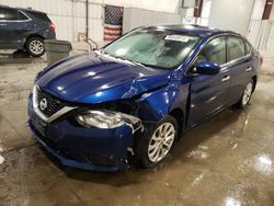 Salvage cars for sale at Avon, MN auction: 2019 Nissan Sentra S