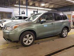 Salvage cars for sale at Wheeling, IL auction: 2015 Subaru Forester 2.5I Limited