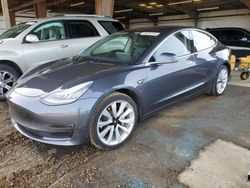 Salvage cars for sale at American Canyon, CA auction: 2018 Tesla Model 3