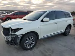 Salvage cars for sale at Grand Prairie, TX auction: 2015 Infiniti QX60