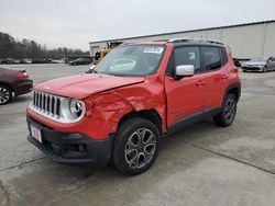 Jeep salvage cars for sale: 2018 Jeep Renegade Limited