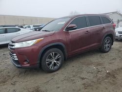 Toyota salvage cars for sale: 2017 Toyota Highlander LE