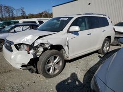 Salvage cars for sale at Spartanburg, SC auction: 2010 Toyota Highlander Limited