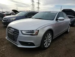 Salvage cars for sale at Elgin, IL auction: 2013 Audi A4 Premium Plus