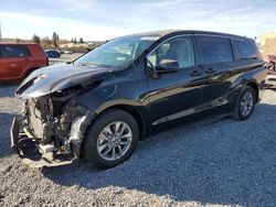 Salvage cars for sale at Mentone, CA auction: 2022 Toyota Sienna LE