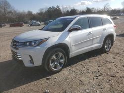 Salvage cars for sale at Madisonville, TN auction: 2017 Toyota Highlander Limited