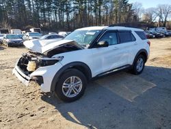 Salvage cars for sale at North Billerica, MA auction: 2020 Ford Explorer XLT