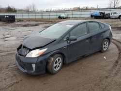 Salvage cars for sale from Copart Columbia Station, OH: 2015 Toyota Prius