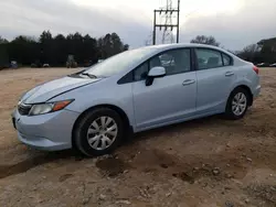 Vehiculos salvage en venta de Copart China Grove, NC: 2012 Honda Civic LX