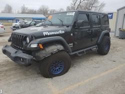 Salvage cars for sale at Wichita, KS auction: 2020 Jeep Wrangler Unlimited Sport