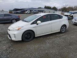 Salvage cars for sale at Sacramento, CA auction: 2012 Toyota Prius