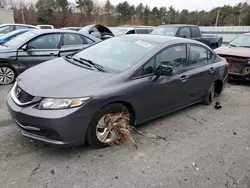 Salvage cars for sale at Exeter, RI auction: 2015 Honda Civic LX