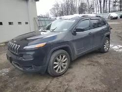 Salvage cars for sale at Center Rutland, VT auction: 2016 Jeep Cherokee Limited