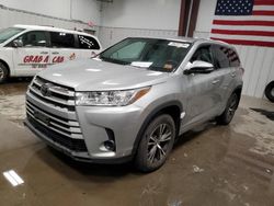 Salvage cars for sale at Windham, ME auction: 2018 Toyota Highlander LE