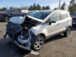 Salvage cars for sale at Denver, CO auction: 2021 Ford Ecosport SE