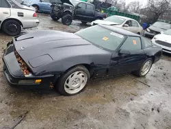 Chevrolet Corvette salvage cars for sale: 1991 Chevrolet Corvette