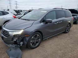 Salvage cars for sale at auction: 2022 Honda Odyssey Elite