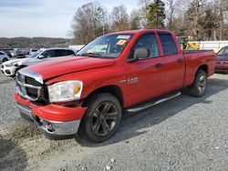 Dodge ram 1500 st salvage cars for sale: 2007 Dodge RAM 1500 ST