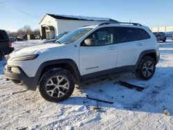 Jeep Cherokee salvage cars for sale: 2017 Jeep Cherokee Trailhawk