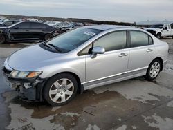 Salvage cars for sale at Grand Prairie, TX auction: 2011 Honda Civic LX