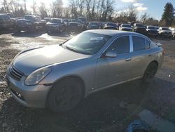 Salvage cars for sale at Portland, OR auction: 2006 Infiniti G35