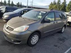 2004 Toyota Sienna CE en venta en Rancho Cucamonga, CA