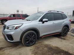 Salvage cars for sale at Chicago Heights, IL auction: 2019 Subaru Forester Sport