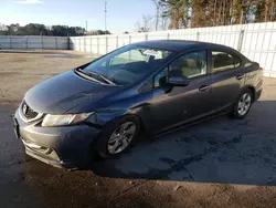 Salvage cars for sale at Dunn, NC auction: 2014 Honda Civic LX