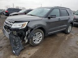 Salvage cars for sale at Woodhaven, MI auction: 2018 Ford Explorer XLT