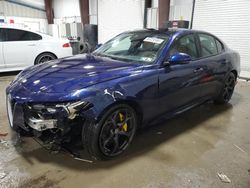 Salvage cars for sale at West Mifflin, PA auction: 2018 Alfa Romeo Giulia TI Q4