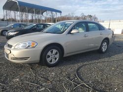 Salvage cars for sale at Spartanburg, SC auction: 2008 Chevrolet Impala LT