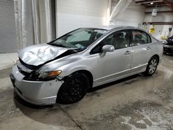 Salvage cars for sale at Leroy, NY auction: 2008 Honda Civic LX